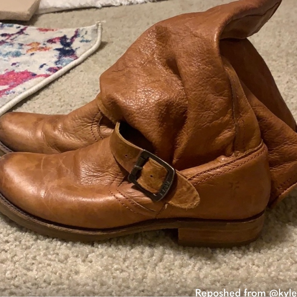 Frye veronica slouch boots tan